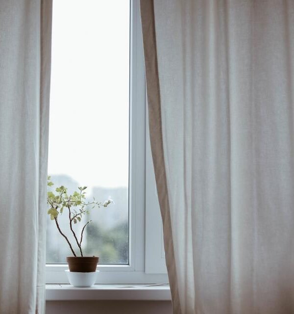 Blackout curtains window