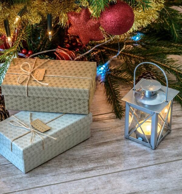 Christmas gifts under tree
