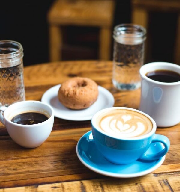 Coffee maker morning cups