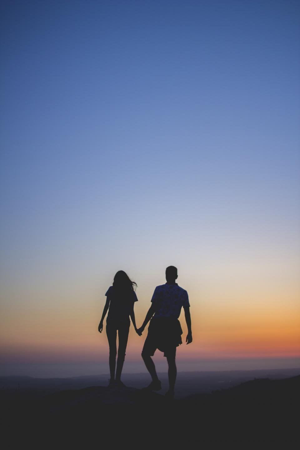 Couple sunset