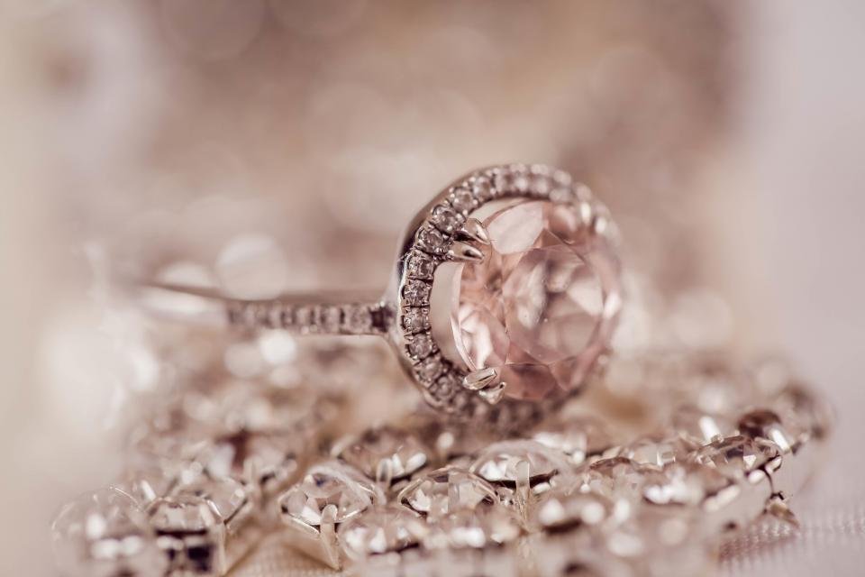 Luxury gifts for her with a sparkling diamond ring on jewelry