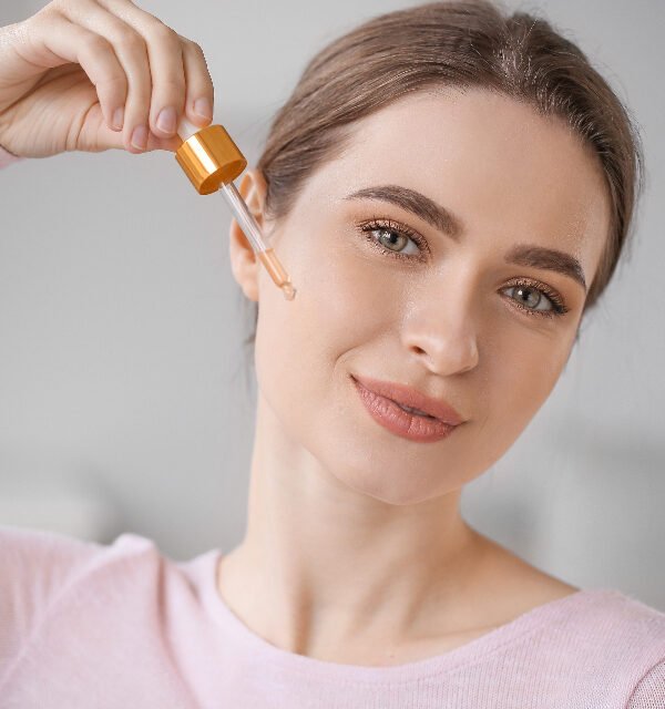 Face toner dropper routine
