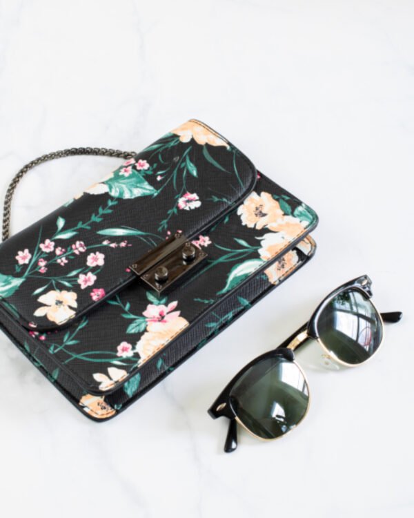 Floral designer handbag