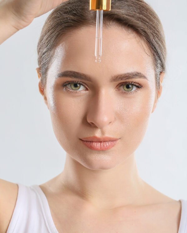 Glowing skin after exfoliation