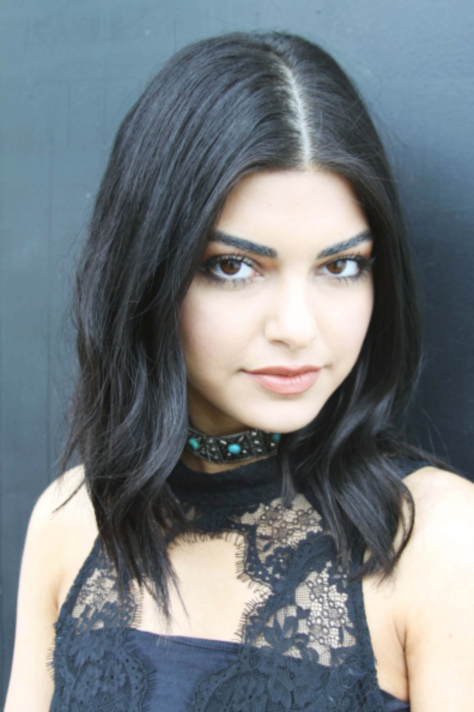Hair brush glossy dark hair