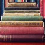 Historical fiction stack of old books