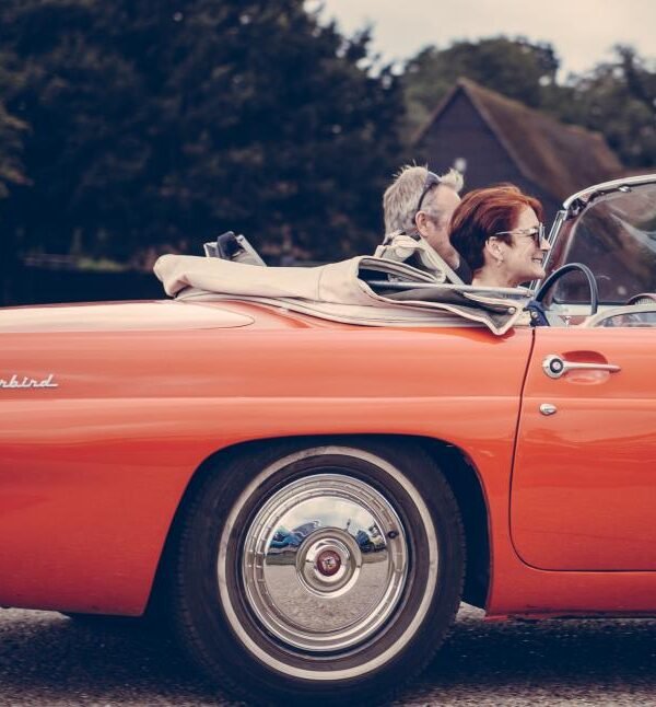 Hollywood love stories vintage convertible