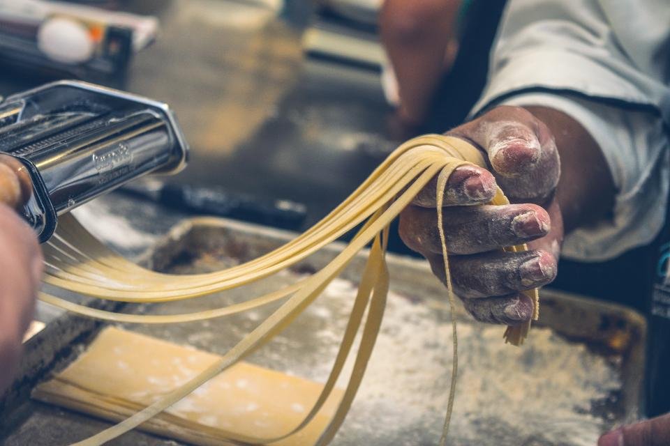 Making homemade pasta with recipes from the best cookbooks