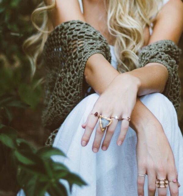 Jewelry rings hands