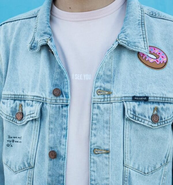 Light wash denim jacket