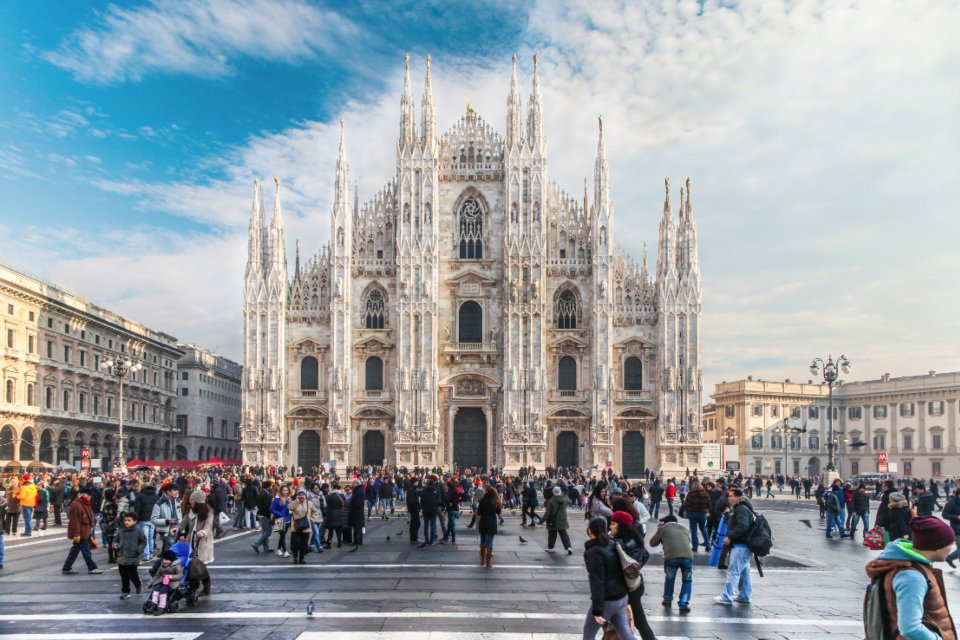 Milan duomo square