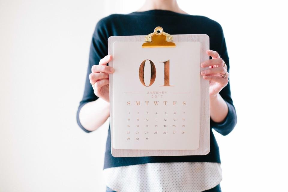 Starting a new month with a 2027 planner