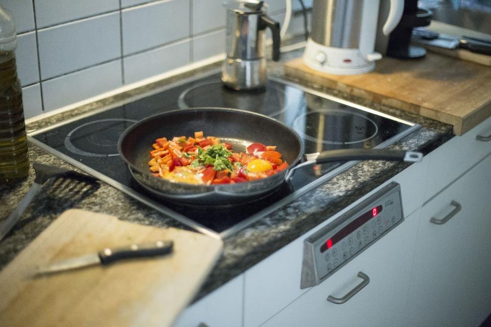 Flipping pancakes in one of the best nonstick frying pans