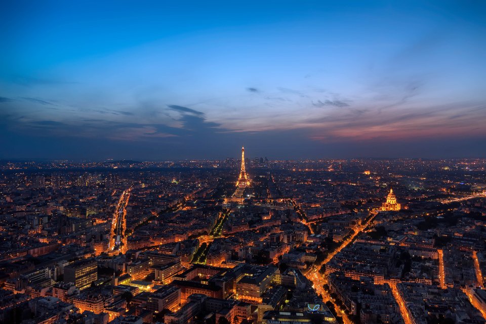 Paris at dusk