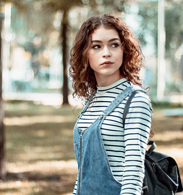 Parisian striped top street style