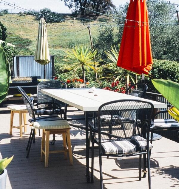 Patio dining table umbrella