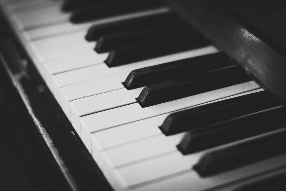 Close up of piano keys, the heart of the best digital pianos