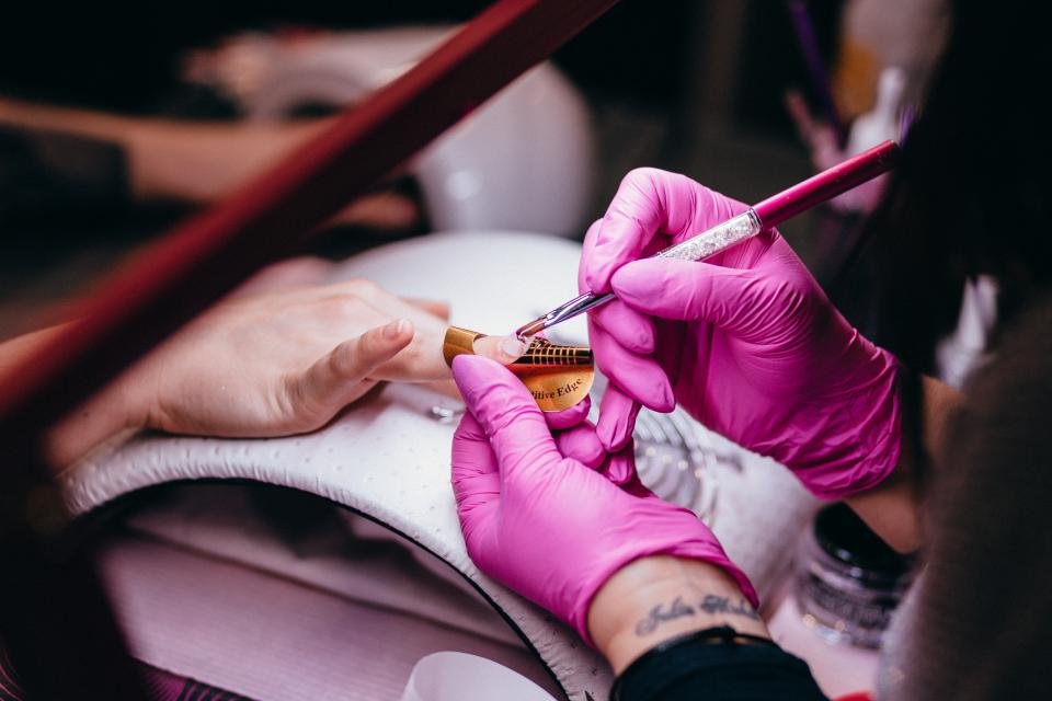 Press on nails manicure