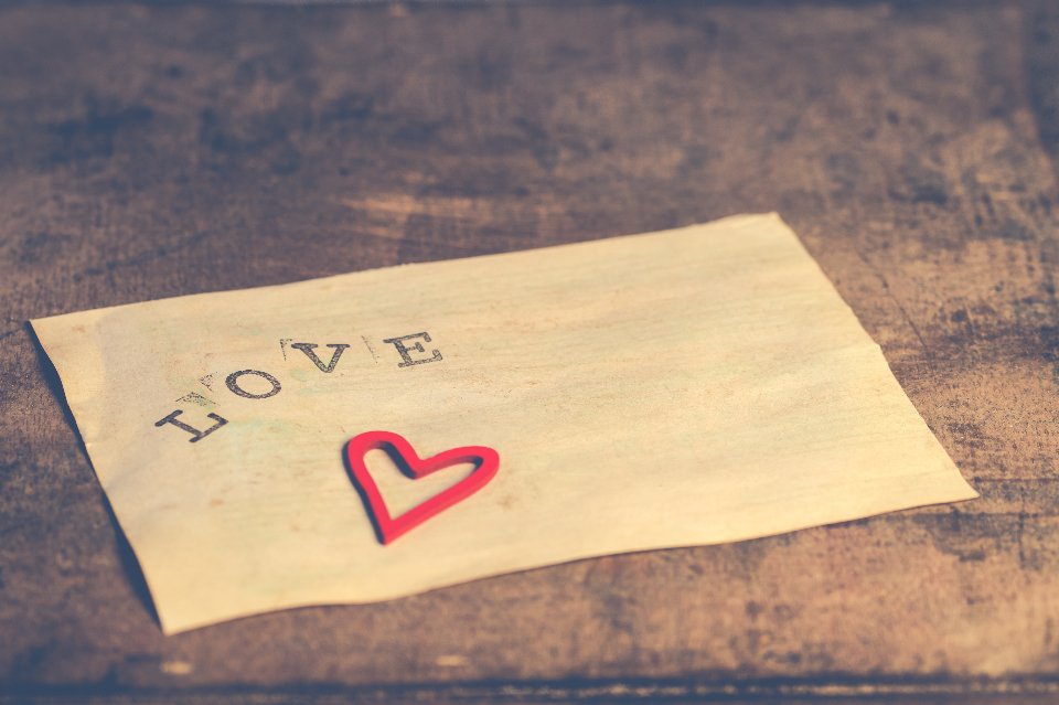 Handwritten love note, a reminder of the letters behind royal love stories