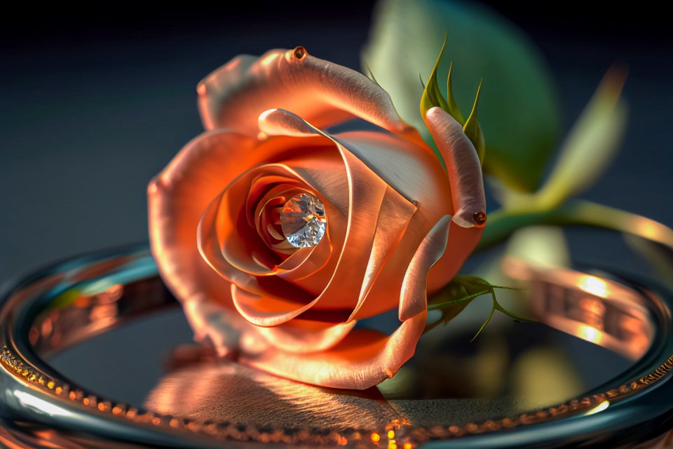 Single rose evoking timeless royal love stories