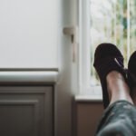 Slippers feet window