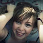 Smiling teen girl portrait