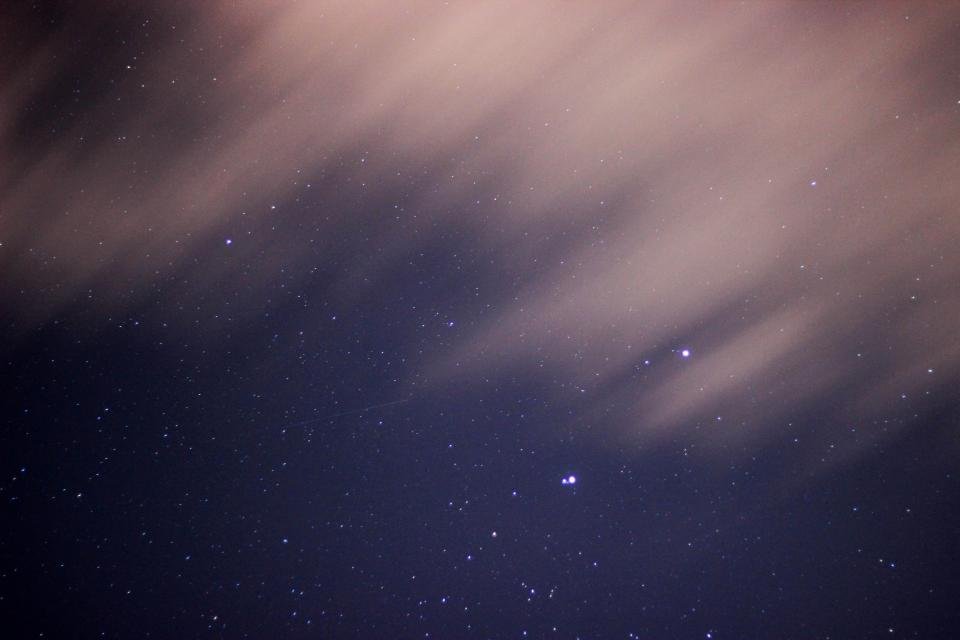 Starry sky clouds