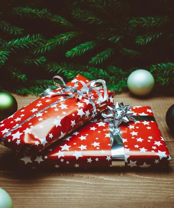 Stocking stuffers gifts under tree