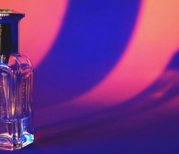 Vanilla perfume bottle