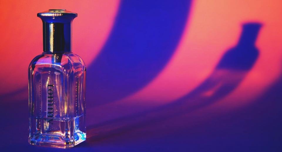 Vanilla perfume bottle