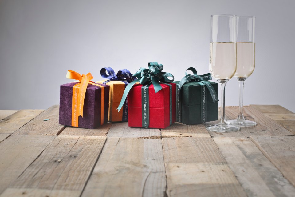 Wrapped gifts table